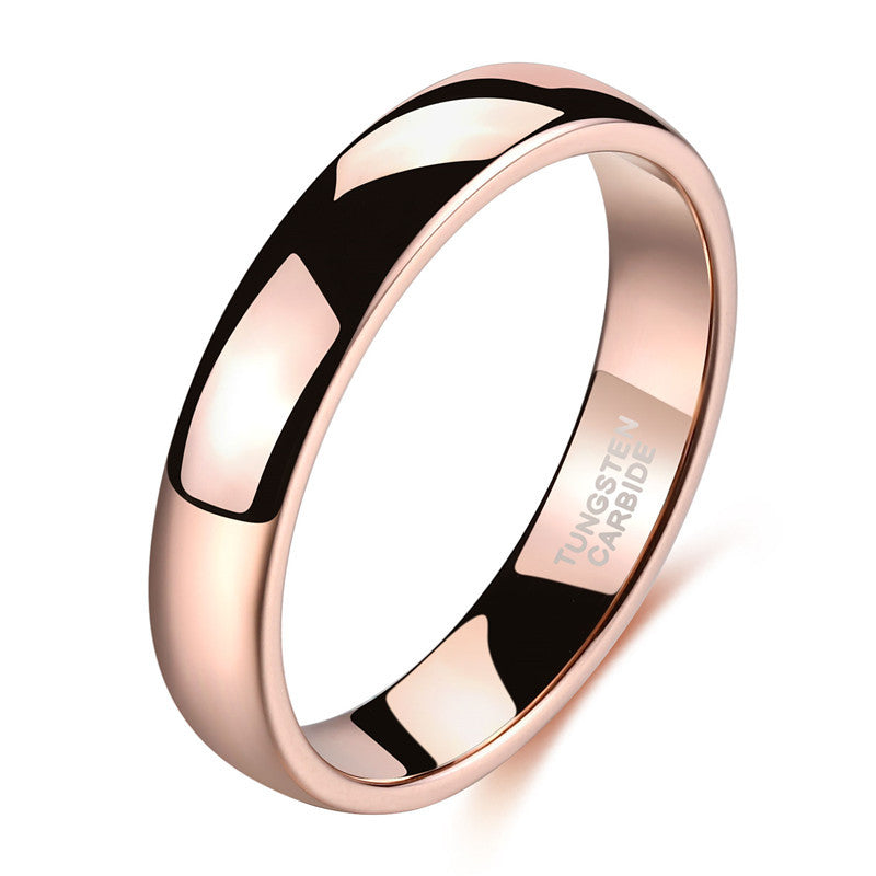 Rose Gold Simple Bracelet Glossy 246mm Tungsten Ring