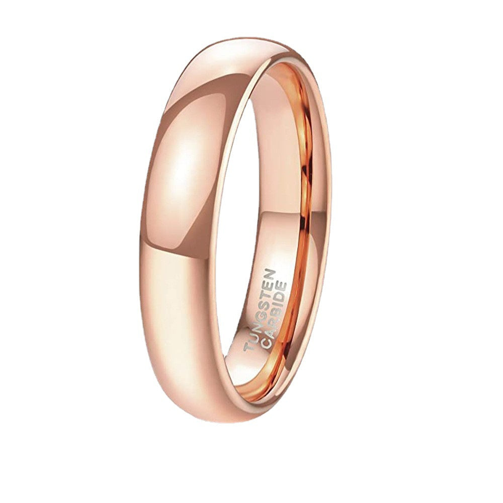 Rose Gold Simple Bracelet Glossy 246mm Tungsten Ring