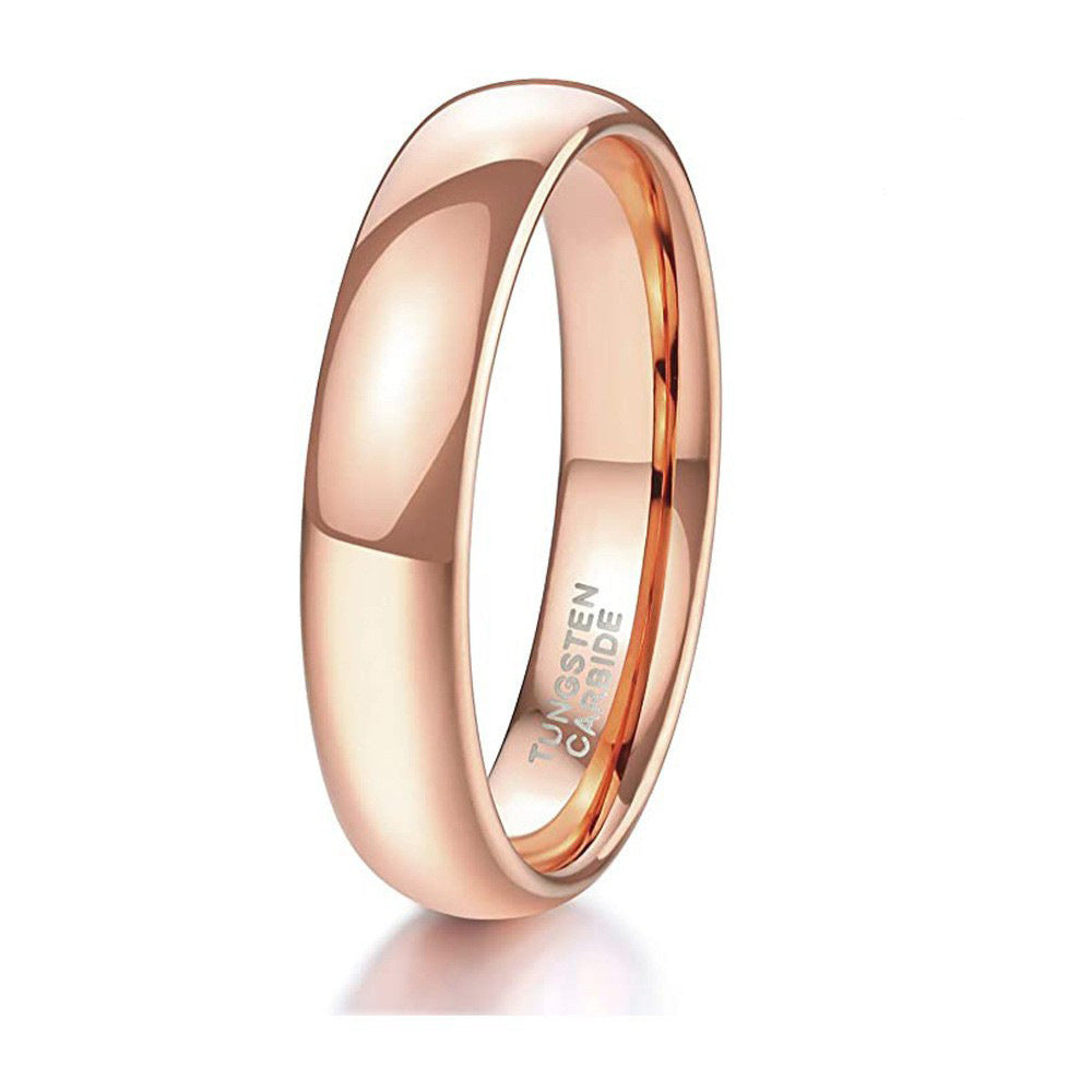 Rose Gold Simple Bracelet Glossy 246mm Tungsten Ring
