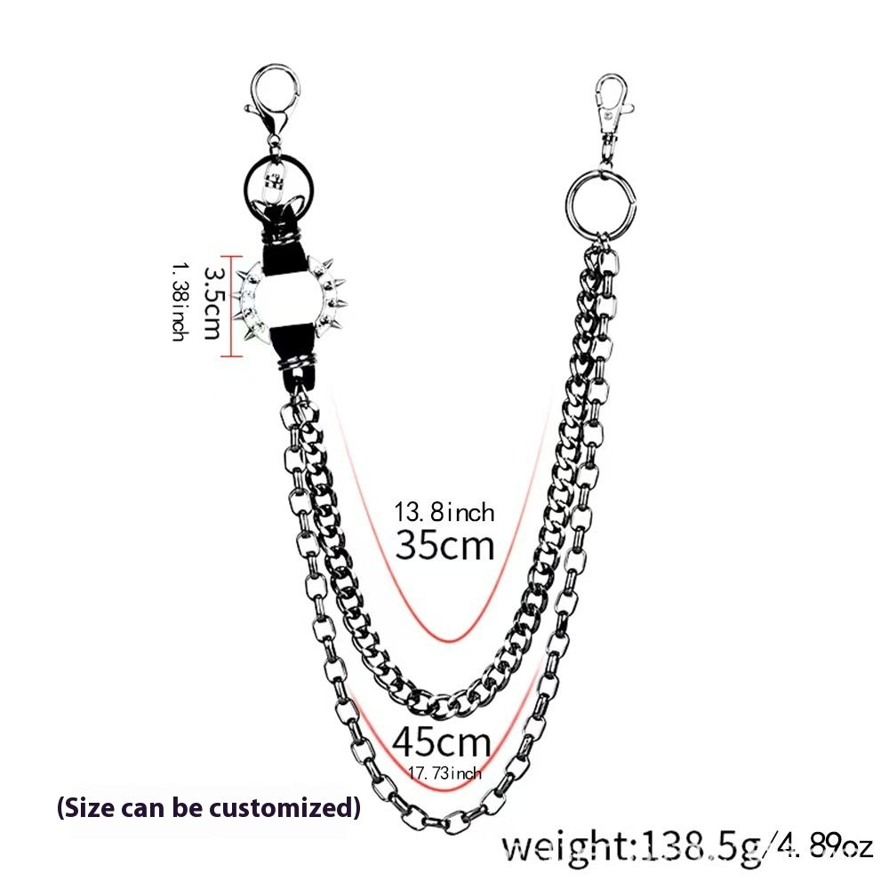 Retro Cool Metal Punk Rock Hip Hop Waist Wallet Chain
