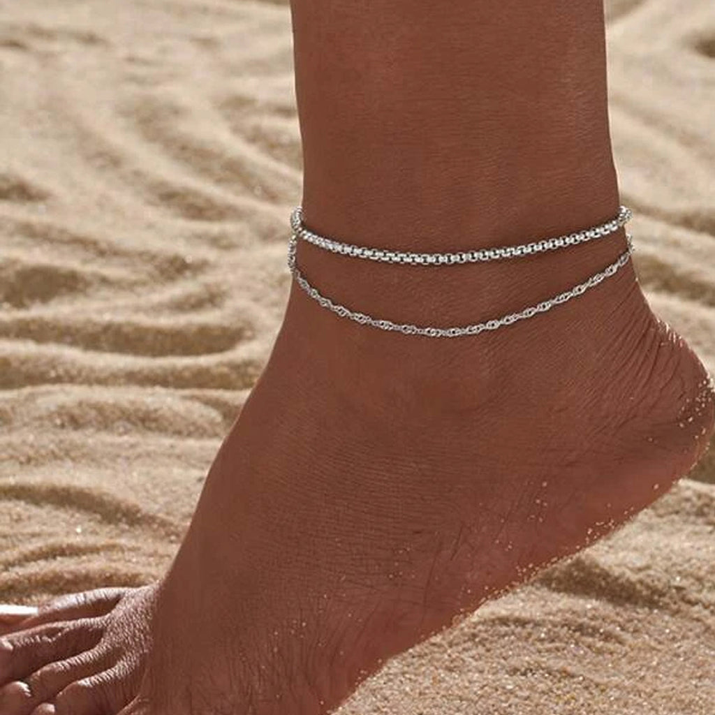 Summer Simplicity Multi-layer Chain Anklet