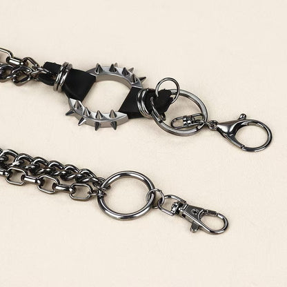 Retro Cool Metal Punk Rock Hip Hop Waist Wallet Chain