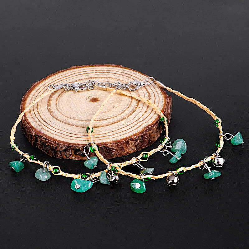 Bohemian Gravel Anklet Bell