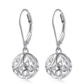Pastoral Eardrops Geometric Hollow Texture Design