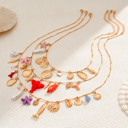 Personalized Bow Pearl Necklace