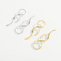 Line Simple Metal Earrings Asymmetric Fashion Earrings