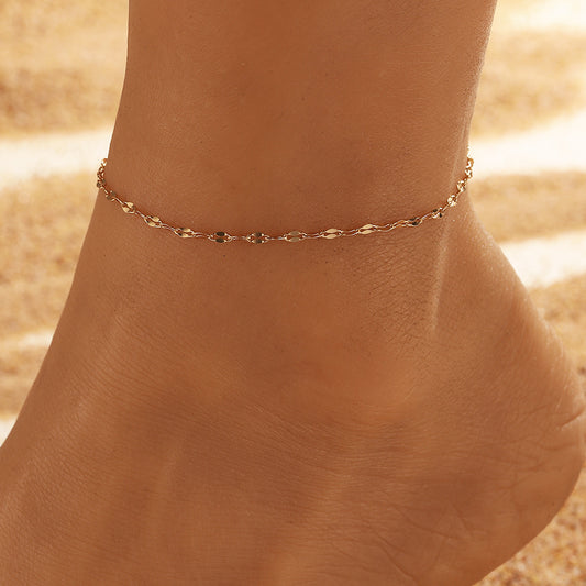 Summer Simplicity Multi-layer Chain Anklet