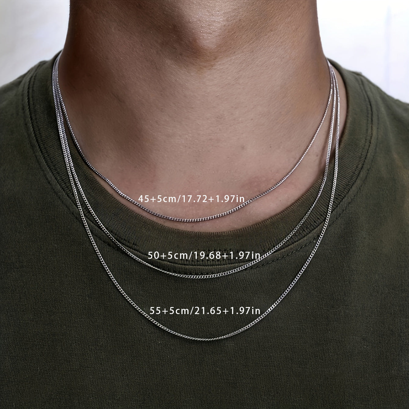 06 Grinding 2-side Necklace Versatile Chain Clavicle Chain Wholesale