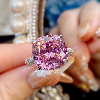 Oversized Sparkling Starry Sky Cut Ring
