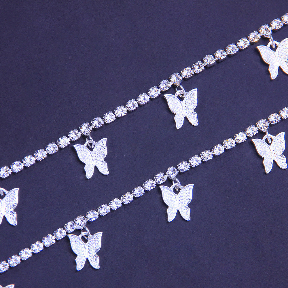 Micro Inlay Rhinestones Multi-layer Body Chains Temperament