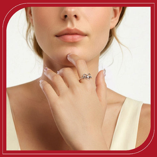 Mother's Day Love Heart-shaped Ring S925 Sterling Silver