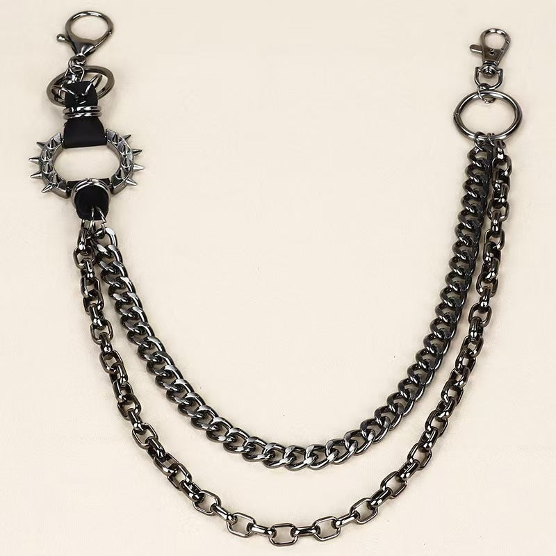 Retro Cool Metal Punk Rock Hip Hop Waist Wallet Chain