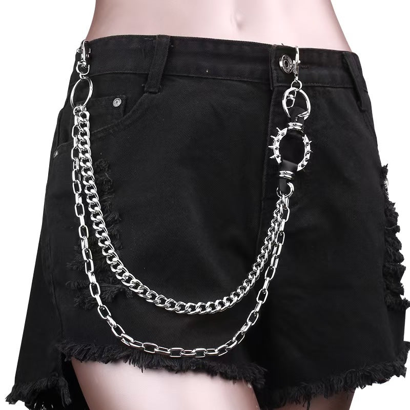 Retro Cool Metal Punk Rock Hip Hop Waist Wallet Chain