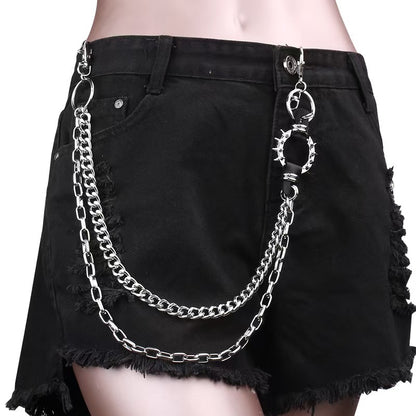 Retro Cool Metal Punk Rock Hip Hop Waist Wallet Chain