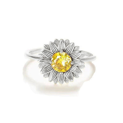 Women's Pastoral Fashion Sunflower Ring