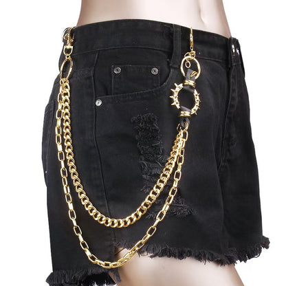 Retro Cool Metal Punk Rock Hip Hop Waist Wallet Chain