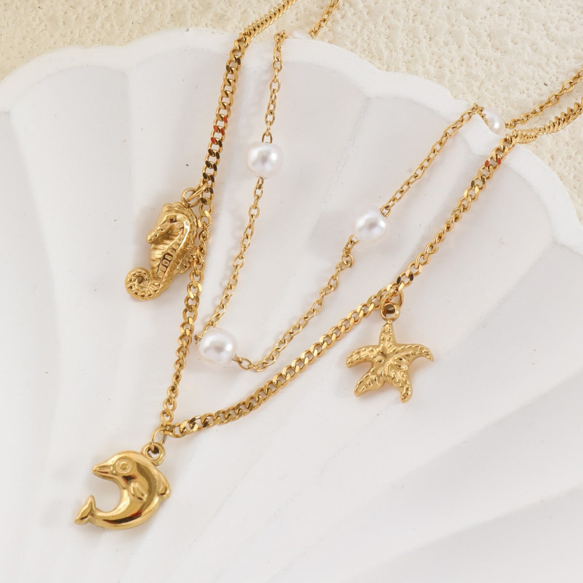 Niche Temperament Round Beads XINGX Shell Anklet