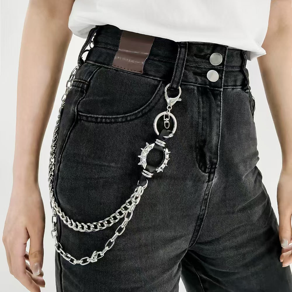 Retro Cool Metal Punk Rock Hip Hop Waist Wallet Chain