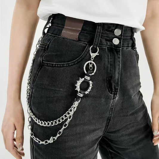 Retro Cool Metal Punk Rock Hip Hop Waist Wallet Chain