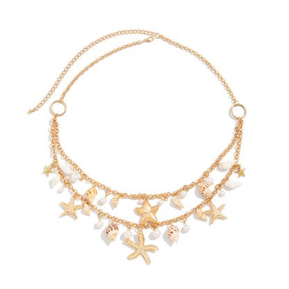 Beach Shell Tassel Body Chains Bohemian Holiday Big Starfish