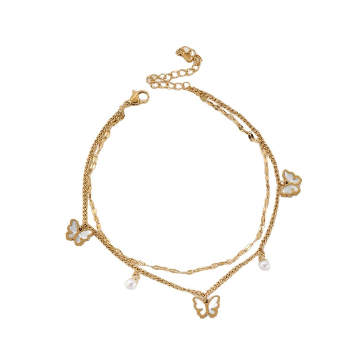 Niche Temperament Round Beads XINGX Shell Anklet