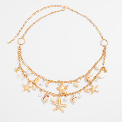Beach Shell Tassel Body Chains Bohemian Holiday Big Starfish