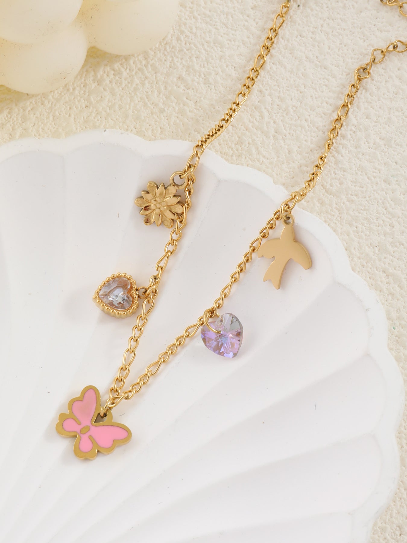 Niche Temperament Round Beads XINGX Shell Anklet