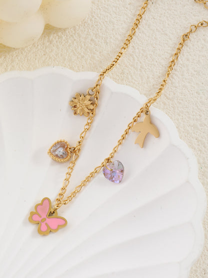 Niche Temperament Round Beads XINGX Shell Anklet