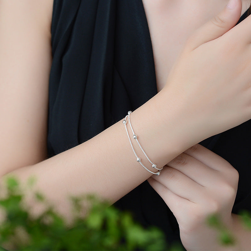 Korean Style Silver Plated Fashion Personality Anklet For Women