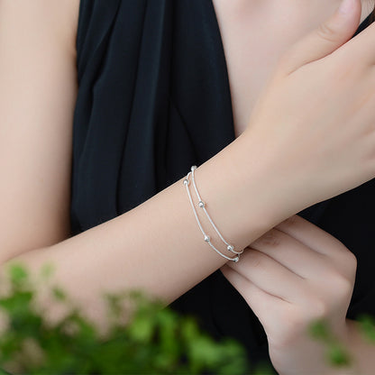 Korean Style Silver Plated Fashion Personality Anklet For Women
