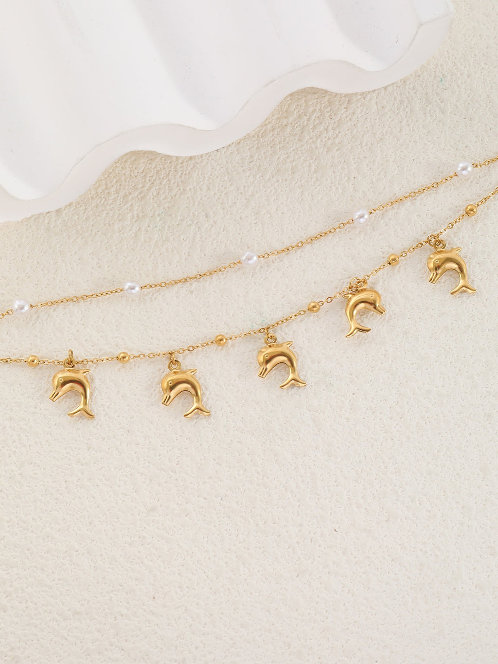 Niche Temperament Round Beads XINGX Shell Anklet