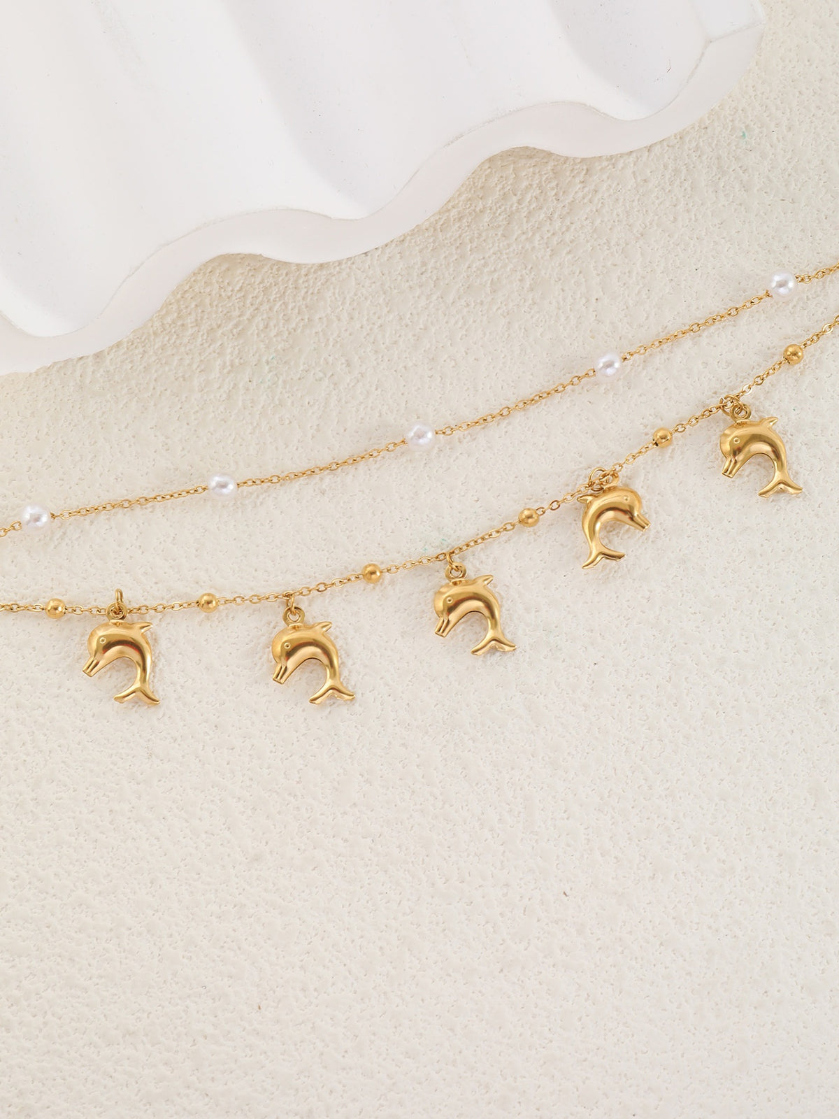 Niche Temperament Round Beads XINGX Shell Anklet