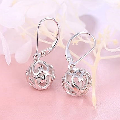 Pastoral Eardrops Geometric Hollow Texture Design