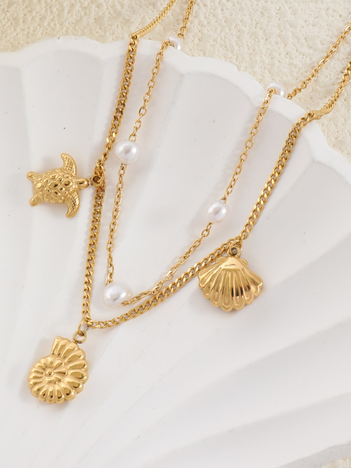 Niche Temperament Round Beads XINGX Shell Anklet